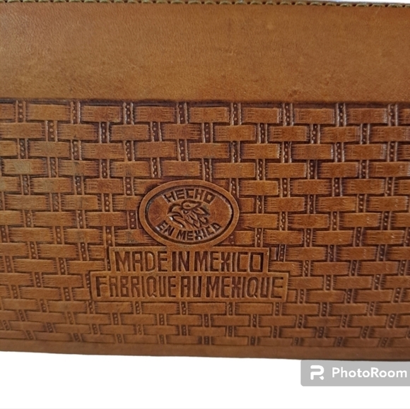 Mont-Abur vintage tooled leather rose & toreador bull purse leather shoulder bag - Picture 8 of 16